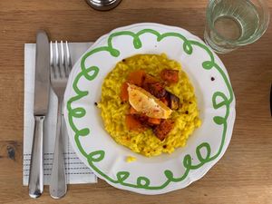 Orangen-Risotto, z.b. mit Kürbis